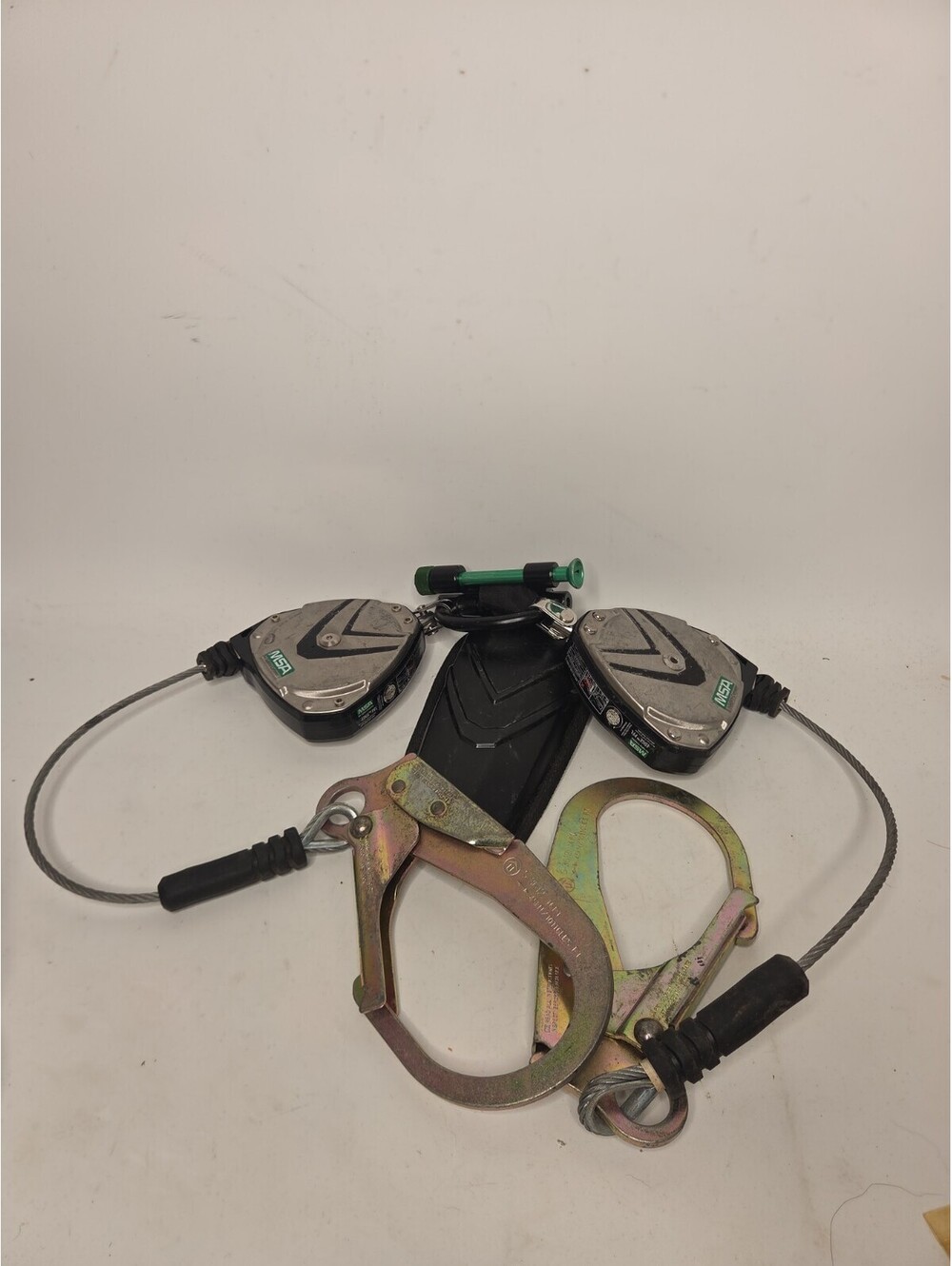 MSA V-EDGE Twin-Leg Personal Fall Limiter 8ft Galvanized Steel Cable PFL SRL